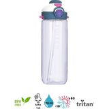Diller Tritan Pipetli Pipetsiz Kullanım Matara 780 ml - Beyaz PVC