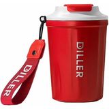 Diller Vagonlife Diller Çelik Termos Matara 380 ml - Standart Standart - Kırmızı