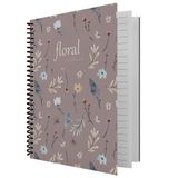 Dilman 6406 Floral Serisi 16x22 cm 80 Yaprak Çizgili Defter