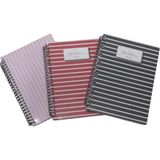 dilman line not defteri spiralli sert kapak 16x22 cm 80 yaprak kitap kağıdı çizgi 6423 - Karışık