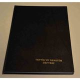 Dilman Teftiş Ve Denetim Defteri Ciltli 96 Yp Siyah Renkli Resmi Defter