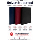 Dilman Üniversite Defteri 20X28 cm Çizgili 300 Yaprak Ciltli Sert Kapak