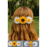Diloshtrend Design Neşeli Papatya Otomat Pens Toka (12CM)