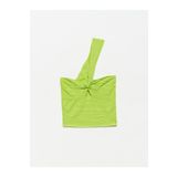 Dilvin 10168 Tek Omuz Triko Büstiyer-Lime