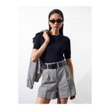Dilvin 10872 Lyocell Karışımlı Minimal Bluz-Siyah
