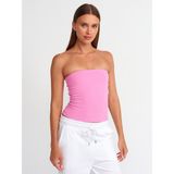 Dilvin 20659 Crop Top-Pembe - 36