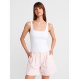 Dilvin 21057 Beyaz Askılı Atlet Slim Fit Kare Yaka %94 Pamuklu Günlük Kullanım İçin Rahat