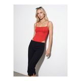 Dilvin 21216 Askılı Bodysuit-Kırmızı