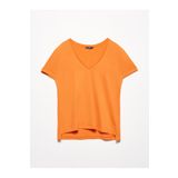 Dilvin 3470 Oranj V Yaka Basic T-Shirt