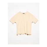 Dilvin 3683 Bej Basic Kadın T-shirt