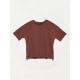 Dilvin 3683 Kahve Basic T-shirt