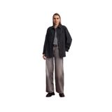 Dilvin 50537 Örme Oversize Gömlek-, 38, 101A50537, Antrasit, Kadın