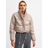 Dilvin 6878 Vizon Kadın Şişme Mont