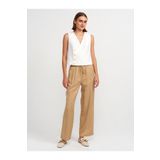 Dilvin 71535 Geniş Paça Özel Kesim Pantolon-Camel