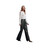 Dilvin 72238 Suni Geniş Paça Pantolon-, 40, 101A72238, Yeşil, Kadın