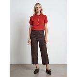Dilvin 72711 %100 Pamuk Culotte Pantolon-Kahve - 40