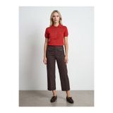 Dilvin 72711 %100 Pamuk Culotte Pantolon-Kahve