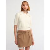 Dilvin 80809 Dilvin Mini Etek - Camel - 40