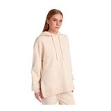 Dilvin Açık Bej Yanları Fermuarlı Sweatshirt, 40, 101A40401, Açık Bej, kadın