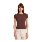 Dilvin Açık Kahve Kısa Kollu Pamuk T-Shirt, 36, 101A31834, Açık Kahve, Kadın