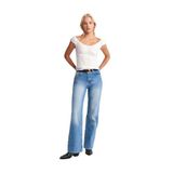 Dilvin Açık Mavi Wide Leg Kot Pantolon, 36, 101A72048, Açık Mavi, Kadın
