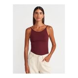 Dilvin Askılı Atlet Top, 40, 101A21131, Bordo, Kadın