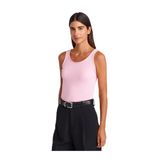 Dilvin Askılı Fitilli İnce Dokulu Triko Bluz, Standart, 101A10748, Pembe, Kadın