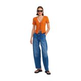Dilvin Balon Model Denim Pantolon, 36, 101A71686, Mavi, Kadın