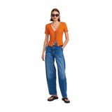 Dilvin Balon Model Denim Pantolon, 38, 101A71686, Mavi, Kadın