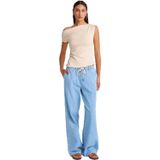 Dilvin Beli Lastikli İnce Denim Pantolon, 34, 101A72007, Mavi, Kadın