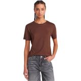 Dilvin Bisiklet Yaka Açık Kahve T-shirt, 36, 101A31791, Açık Kahve, Kadın