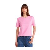 Dilvin Bisiklet Yaka Basic T-Shirt, 36, 101A31791, Pembe, Kadın