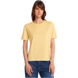 Dilvin Bisiklet Yaka Basic T-Shirt, 36, 101A31791, Sarı, Kadın
