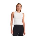 Dilvin Bisiklet Yaka Sırt Detaylı Triko Top, Standart, 101A10795, Beyaz, Kadın