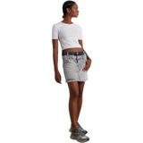 Dilvin Çift Renkli Mini Denim Etek, 36, 101A80565, Gri, Kadın