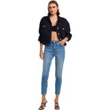 Dilvin Comfort Slim Fit Denim Pantolon, 34, 101A71682, Tint, Kadın