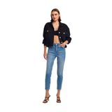 Dilvin Comfort Slim Fit Denim Pantolon, 36, 101A71682, Tint, Kadın