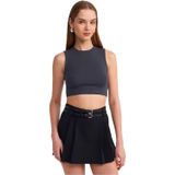 Dilvin Crop Top Atlet, 40, 101A30125, Gri, Kadın