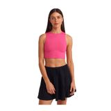 Dilvin Crop Top Bluz, 36, 101A20902, Fuşya, Kadın
