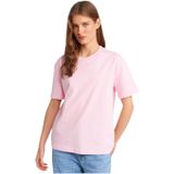 Dilvin Dekoratif Dikişli Bisiklet Yaka T-shirt, 40, 101A30312, Ekru, Kadın