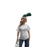 Dilvin Drape Detaylı Pamuk T-shirt, 38, 101A31585, Beyaz, Kadın