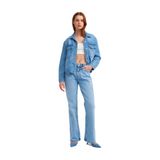 Dilvin Düşük Bel Flare Denim Pantolon, 34, 101A71463, Mavi, Kadın