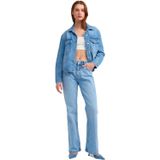 Dilvin Düşük Bel Flare Denim Pantolon, 36, 101A71463, Mavi, Kadın