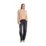 Dilvin Eskitmeli Mini Baloon Denim Pantolon, 34, 101A71769, Siyah, Kadın