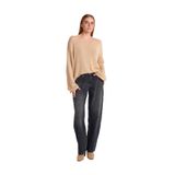 Dilvin Eskitmeli Mini Baloon Denim Pantolon, 40, 101A71769, Siyah, Kadın
