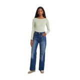 Dilvin File Yıkama Denim Pantolon, 34, 101A72041, Tint, Kadın