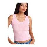 Dilvin Fitilli Ajurlu Triko Bluz, Standart, 101A10759, Pembe, Kadın