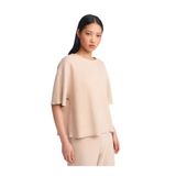 Dilvin Fitilli Crop T-Shirt, 38, 101A31537, Bej, Kadın