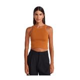 Dilvin Fitilli Crop Top Açık Kiremit Bluz, 40, 101A21104, Açık Kiremit, Kadın