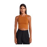 Dilvin Fitilli Crop Top Bluz, 38, 101A21104, Açık Kiremit, Kadın